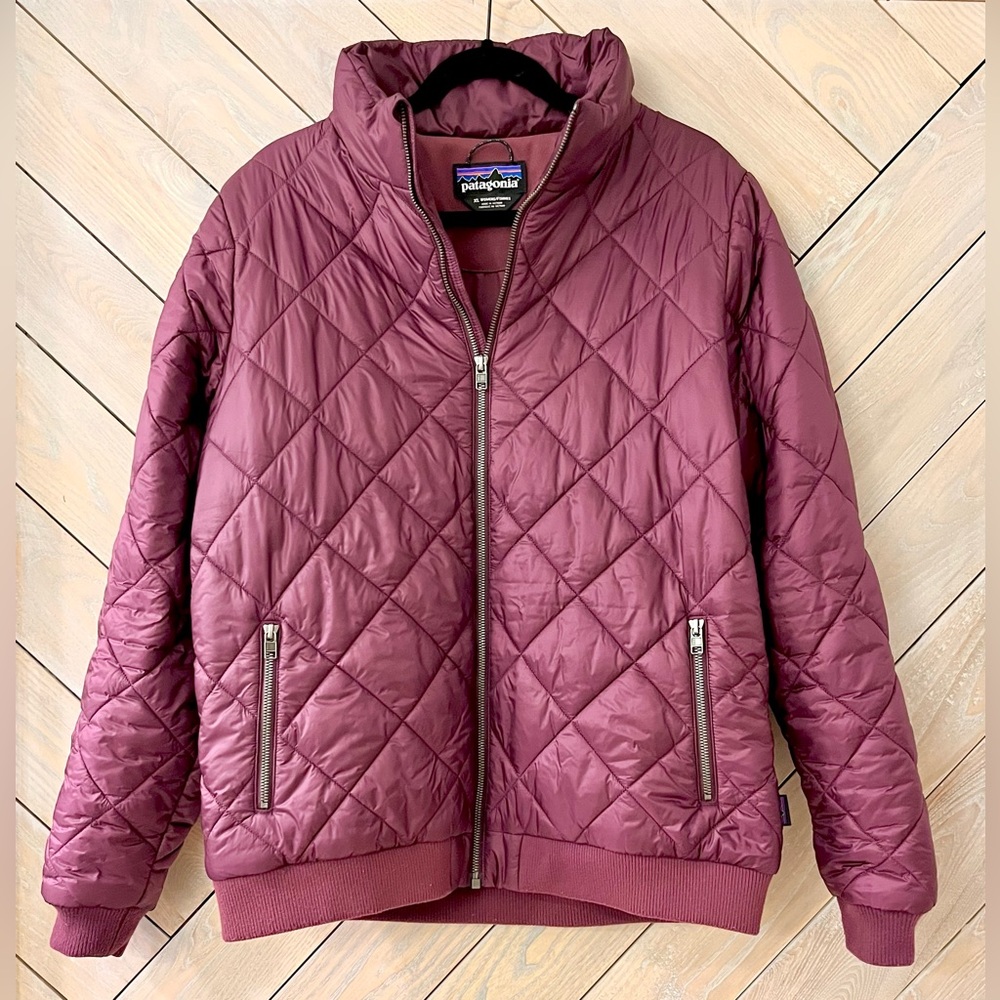 Patagonia | Women’s Prow Bomber Puffer Insulated Jacket | XL | Purple/Eggplant